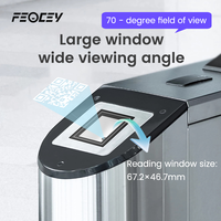 JL5066 Interfaz USB Lector de código QR Máquina de puerta a prueba de polvo Tarjeta RFID Escaneo Sistema de control acceso para