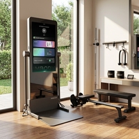 Miroir de fitness intelligent IMBODY POWER Q, machine de musculation multifonction avec écran 23,8 pouces en acier au carbone et ABS pour l'entraînement à domicile
