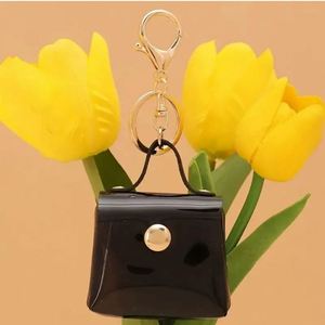Wholesale Concise Pu Leather Keychain Portable Durable Pendant Customizable Fashion Keyring <b>Bag</b> <b>Charm</b> - Product Image 6