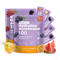 OEM Elektrolyten Energie Drinkpoeder Hydratatie Voeding met 200mg B-vitamines en Revitaliserende Elektrolytenmix Poederzakjes