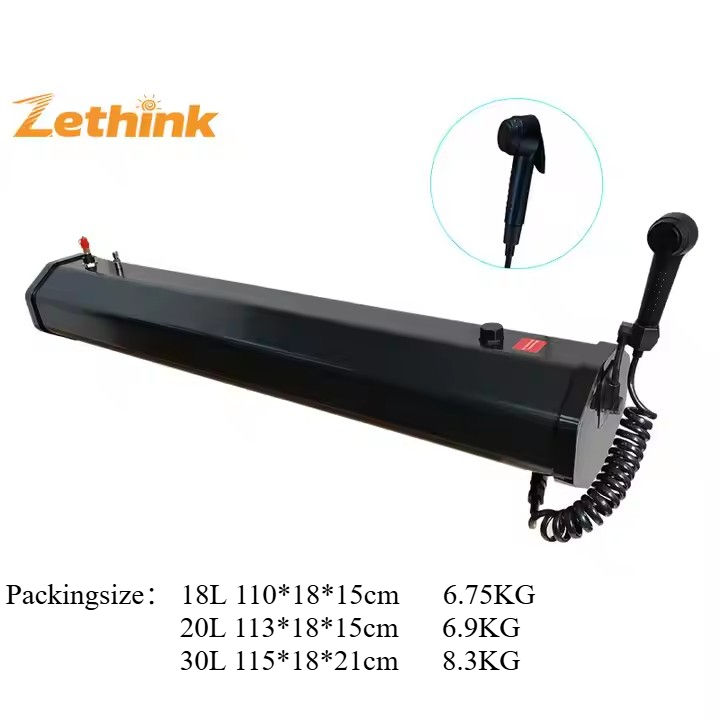 Black- 30L roof water tank