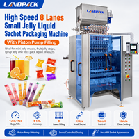 Machine d'emballage multi-8 voies pour jus, sirops, glaces, liquides aux fruits, snacks, gelées, petites bandes, sachets et bâtonnets