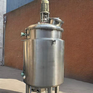 Réservoir de stockage et de mélange industriel en métal avec agitateur motorisé pour usine de traitement des liquides et des produits chimiques - Product Image 2