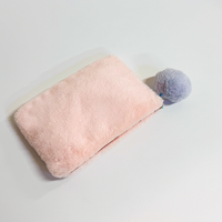 Sac de maquillage en peluche coloré macaron, grande capacité, pour voyage, rangement de cosmétiques et soins de la peau, vente en gros