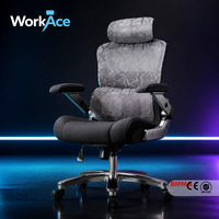 Chaise de bureau ergonomique et confortable, certifiée BIFMA CE, avec structure testée en laboratoire, pour projets commerciaux en gros, durable, pour le travail au bureau