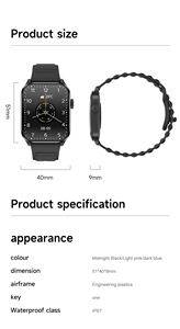 <span class=keywords><strong>Reloj</strong></span> <span class=keywords><strong>Inteligente</strong></span> con Pantalla Grande de 1.91 Pulgadas para <span class=keywords><strong>Mujer</strong></span>, Pantalla Cuadrada HD, <span class=keywords><strong>Reloj</strong></span> <span class=keywords><strong>Inteligente</strong></span> Unisex para Damas - Product Image 4