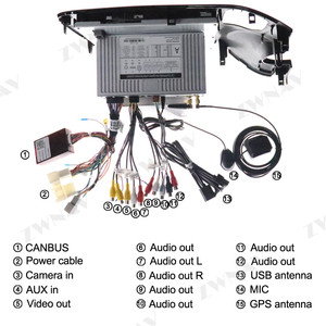 Tesla Phong Cách Màn Hình Lớn Android 9.0 Chơi Xe Đa Phương Tiện Cho MITSUBISHI Outlander 2014-2018 <span class=keywords><strong>Car</strong></span> GPS Âm Thanh Đài Phát Thanh stereo đơn vị đứng đầu - Product Image 6