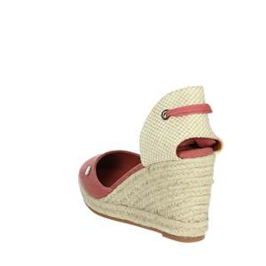 Women's Espadrilles <b>Red</b> Canvas Wedge <b>Heel</b> Trendy Shoes - Product Image 2