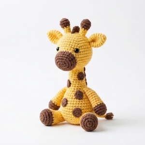 <span class=keywords><strong>Jirafa</strong></span> de Ganchillo Hecha a Mano al por Mayor, Juguete de Peluche <span class=keywords><strong>Amigurumi</strong></span> de Animales Tejidos, Muñeco de <span class=keywords><strong>Jirafa</strong></span> de Algodón Terminado para Bebés - Product Image 4