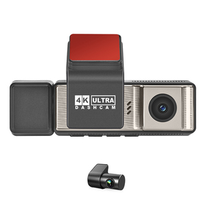 กล้องติดรถยนต์ 3 ทาง 4K DVR GPS ADAS บันทึกภาพขณะจอด 24 ชม. กล้องหน้า-หลัง-ในรถ พร้อมหน้าจอ IPS สำหรับรถยนต์ - Product Image 1