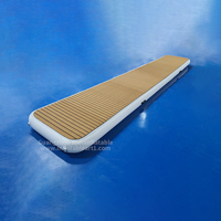 Plateforme flottante gonflable commerciale géante, tapis d'air pour événements aquatiques/marinas, durable, imperméable, plateforme publicitaire Dropstitch + EVA