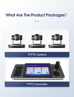 Controlador de Joystick para Videoconferencias Anywii, Cámara PTZ SDI, Cámara de Transmisión 4K, Cámara PTZ NDI PoE para Transmisión en Vivo con Controlador
