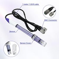 Sonde pH WEIAI en époxy 0-14 pH avec connecteur BNC pour laboratoire, industrie, traitement des eaux usées, aquaculture, hydroponie – Électrode pH