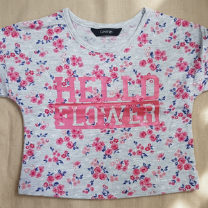 Lote de Camisetas de Manga Larga para Niñas de 2/3-15/16 Años, Marca Propia, Bangladesh, Diseño Super Elegante con Estampado de Flores, Algodón, Primavera 1800 - Product Image 3