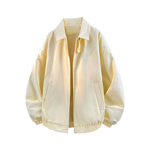 Chaqueta de Forro Polar Personalizada con Logotipo ODM para Hombre y Mujer, Chaqueta Larga de Invierno de Color Sólido con Cierre de Cremallera, Estilo Americano Holgado Informal para Parejas - Product Image 2