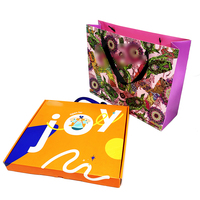 Cajas de Envío Impresas a Color, Reutilizables, Portátiles e Impermeables de Lujo, con Bolsas de Regalo de Cartón con Asa