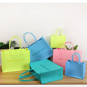 Bolsa <span class=keywords><strong>de</strong></span> Compras <span class=keywords><strong>de</strong></span> <span class=keywords><strong>Fieltro</strong></span> Grande <span class=keywords><strong>con</strong></span> Asa al Hombro y Logotipo Personalizado - Product Image 1