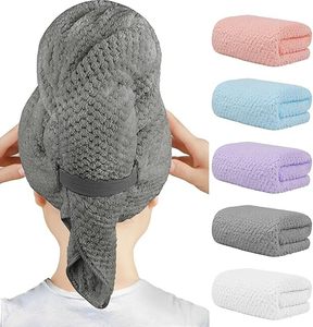 Custom Embroidery Logo Dry <b>Wrap</b> <b>Towels</b> Quick Dry Absorbent Large Waffle Hair Turban <b>Towel</b> - Product Image 1