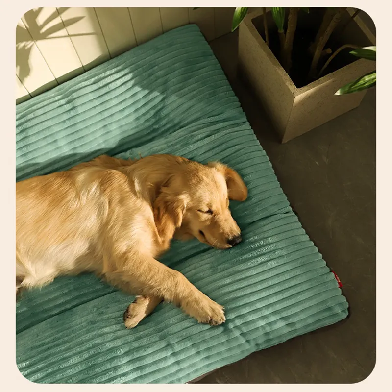 Big Dog Mat Corduroy Pad for Medium Large Dogs Oversize Pet Sleeping Bed Big Thicken Dog Sofa Removable Washable Pet Supplies