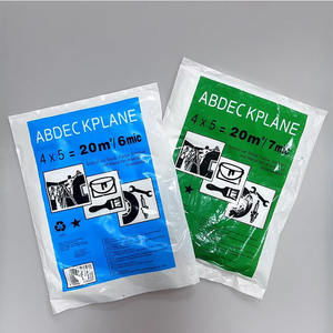 Bâche en plastique 9x12 pieds, feuille de plastique pour la peinture, anti-poussière, résistante aux déchirures, bâche en plastique pour peintres, tissu de protection pour meubles - Product Image 6