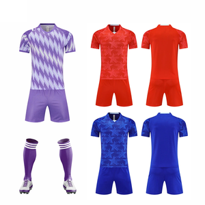 เสื้อฟุตบอลทีมซ้อมแขนสั้นแบบแห้งเร็วพิมพ์ลายโลโก้ตามสั่ง ระบายอากาศได้ดี ชุดฟุตบอลมืออาชีพ - Product Image 1