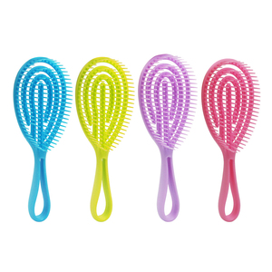 Cepillo de peluquería flexible al por mayor, cepillo tipo paleta <span class=keywords><strong>Denman</strong></span> con logotipo personalizado, cerdas de nailon antiestáticas, cepillo desenredante - Product Image 1