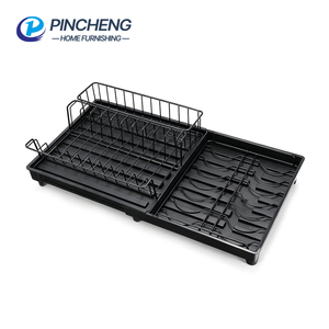 Égouttoir à vaisselle réglable pour évier et comptoir, avec <span class=keywords><strong>plateau</strong></span> de drainage, pour la cuisine domestique (vente en gros) - Product Image 1