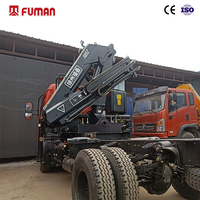 Nouvelle grue à flèche articulée montée sur camion, grue mobile de 5 tonnes, grue à flèche télescopique montée sur camion