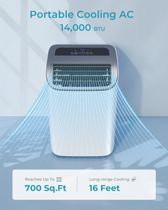 EUHOMY 14,000 BTU High Quality Smart Home <b>Portable</b> <b>AC</b> Air Conditioner With Cooling Air Conditioner Cools Air Conditioner Cools a - Product Image 2