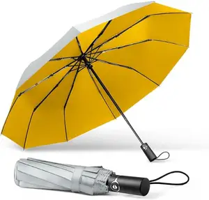 Individueller faltbarer winddichter automatischer Regenschirm hochwertiger kompakter Reisemin Regenschirm mit individuellem Logoaufdruck
