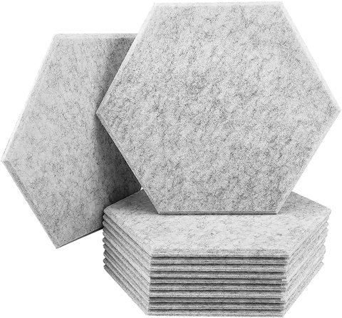 KDL Modern Design Hexagon Polyester PET Felt Acoustic Panels Sound-Absorbing Foam 90% Noise Reduction Eco-Friendly Office Panels