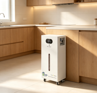 Paquete de Baterías de Litio Fuxile LiFePO4 51.2V 300Ah 15.36kWh 10-20kW, Sistema Híbrido de Respaldo Solar para el Hogar con BMS