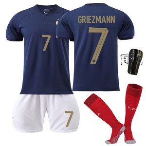 2223 Summer Eco-Friendly France Home for No. Ensemble de maillots 10 <span class=keywords><strong>Mbappe</strong></span> 19 Benzema 11 Dembele 9 Giroux - Product Image 2