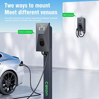 Nueva Estación de Carga para Vehículos Eléctricos CALION EV-C02A-EU de Montaje en Pared, Tipo 2, Trifásica, Corriente Ajustable de 22kw, IP54 Impermeable, RFID/APP/ETL/FCC
