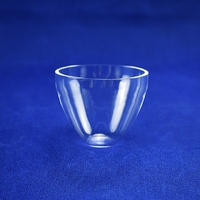 Bécher en quartz transparent HaiChuan JGS2 99,99 % SiO2 haute pureté, résistant à la corrosion et aux acides, 150x, pour usage en laboratoire, personnalisable