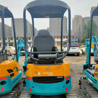 Excavatrice Kubota U17 d'occasion, 1,7 tonne, mini-excavatrice hydraulique compacte, petit équipement de construction à vendre