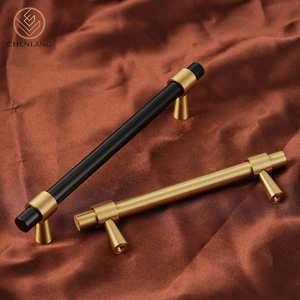 CHENLANG Modern European Style Brass Handles Pulls for Cabinet Bathroom Kitchen <strong>Bedroom</strong> Wardrobe Dressers-Durable Eco-Friendly - Product Image 4