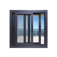 Fenêtres et portes coulissantes verticales en alliage d'aluminium à double vitrage de haute qualité Prima, grilles de sécurité, moustiquaire en acier inoxydable