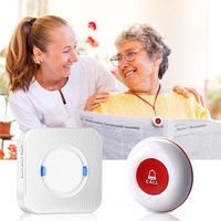 Bouton d'appel sans fil Daytech E-01A avec logo personnalisé pour restaurant, hôpital, système d'appel pour soignant, étanche, un seul bouton