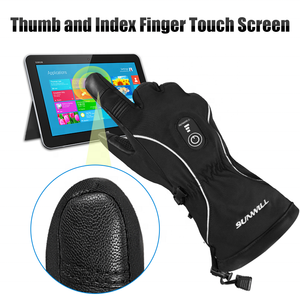 Chauffe-mains d'hiver Gants chauffants électriques <span class=keywords><strong>de</strong></span> <span class=keywords><strong>ski</strong></span> <span class=keywords><strong>de</strong></span> snowboard Gants <span class=keywords><strong>de</strong></span> <span class=keywords><strong>ski</strong></span> chauffants en cuir rechargeables pour femmes - Product Image 4