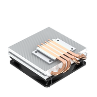FEZCOOL C904-X37 Refroidisseur de processeur à soufflage vers le bas, 4 caloducs, roulement fluide, contrôle intelligent de la température, boîtier ITX tout-en-un pour Intel AMD