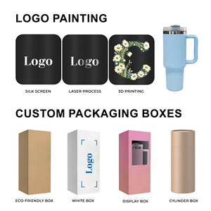 Taza de Viaje con Aislamiento al Vacío de Doble Pared, con Logotipo Personalizado, Precio de Fábrica, Vaso de Acero Inoxidable de 40 oz con Asa y Tapa - Product Image 6