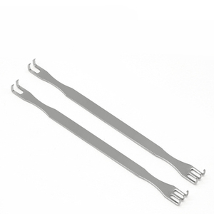 Gancho Retractor Oftálmico de Precisión de Doble Extremo de Acero Inoxidable (16.5cm) para Cirugía Plástica Cosmética y Quirúrgica de Párpados - Product Image 5