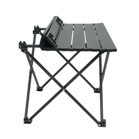 Table pliante portable légère et moderne Liveer en alliage d'aluminium 6063, design durable pour l'extérieur, camping et pique-nique, avec sac de rangement