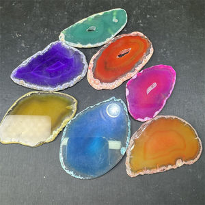 Atacado Bulk Cristal De Quartzo Polido Natural Pedra De Cura Rainbow Ágata Fatia Para Decoração - Product Image 2