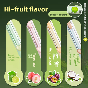 Deli Geparfumeerde Zwarte Inktgelpen Met 0.5Mm Intrekbare Tip Glad Hoge Esthetische Waarde Voor Huiswerkexamens Van Studenten Eenvoudig Ontwerp - Product Image 1