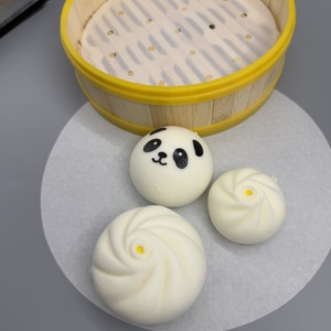 Papel de Pulpa de Madera de Grado Alimenticio para Cocinar al Vapor, Revestimiento Antiadherente Perforado para Cocinar al Vapor Dumplings, Resistente al Calor, Impresión Personalizada - Product Image 5