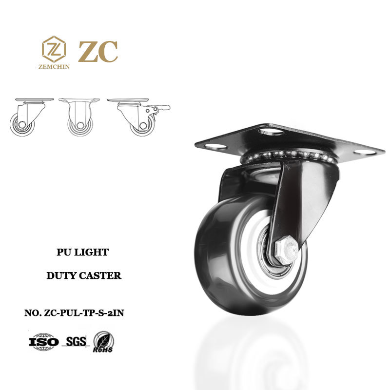 Modern PU Small Swivel Furniture Caster