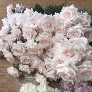 Bouquets <span class=keywords><strong>de</strong></span> <span class=keywords><strong>fleurs</strong></span> artificielles en soie, U-3299, blanc, Rose, pour décoration <span class=keywords><strong>de</strong></span> mariage, <span class=keywords><strong>livraison</strong></span> rapide - Product Image 5