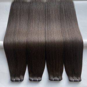 Cheveux humains vierges 100% réels Haiyi en gros, double trame plate, facile à augmenter la longueur des cheveux, volume et polyvalence de coiffage # <span class=keywords><strong>2</strong></span> couleurs - Product Image 2